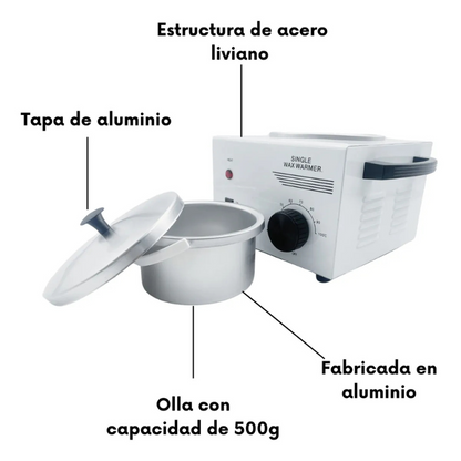 Olla Profesional de cera depilatoria 500g