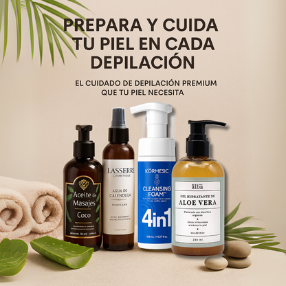 Pack Pre y Post Depilación – Limpieza e Hidratación Profesional
