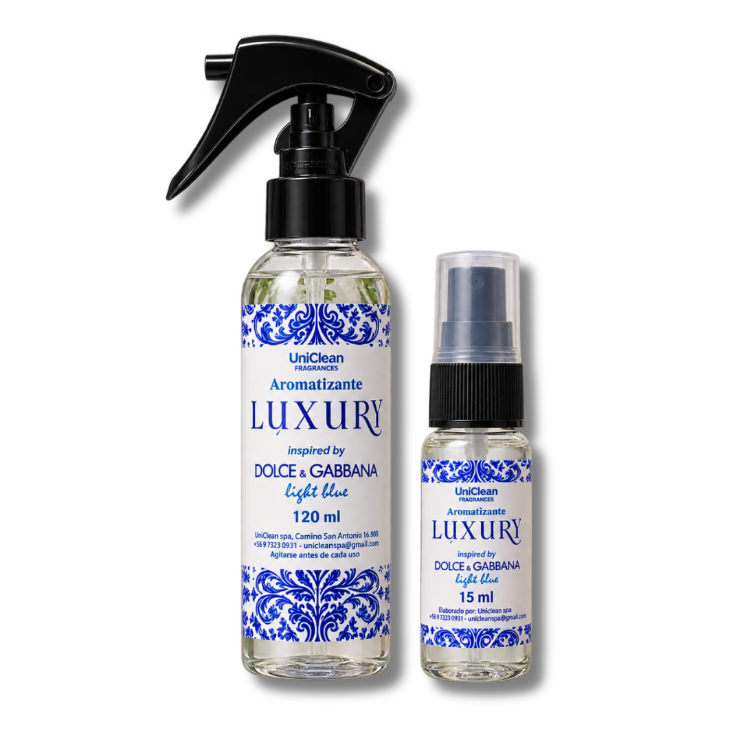Aromatizante Telas y Auto Aromatizante Luxury Inspired by Dolce & Gabbana Light Blue