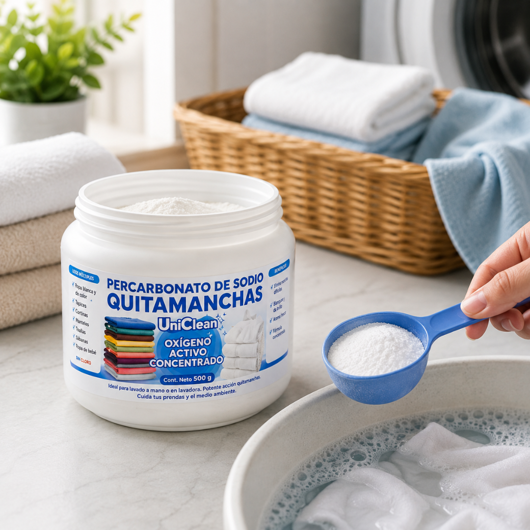 Quitamanchas con Percarbonato de Sodio Quitamanchas con Oxígeno Activo  500 g