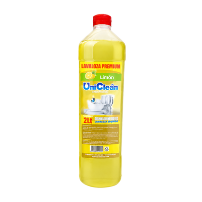 Lavaloza Líquido Premium UniClean 2L | Alto Poder Desengrasante y Eliminador de Olores