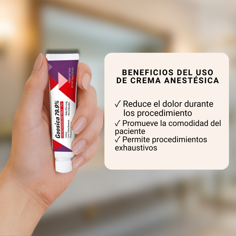 Crema Anestésica Hidratante 15 gr Pre depilación