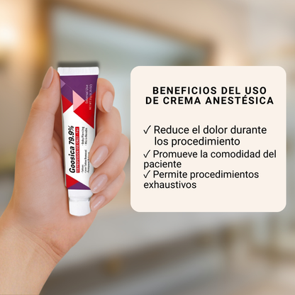Crema Anestésica Hidratante 15 gr Pre depilación