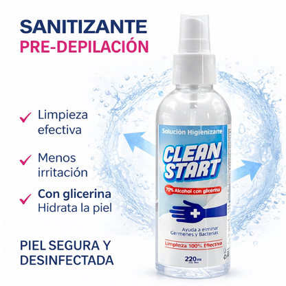 Desinfectante Pre Depilación Limpieza Protección e Hidratación de la Piel