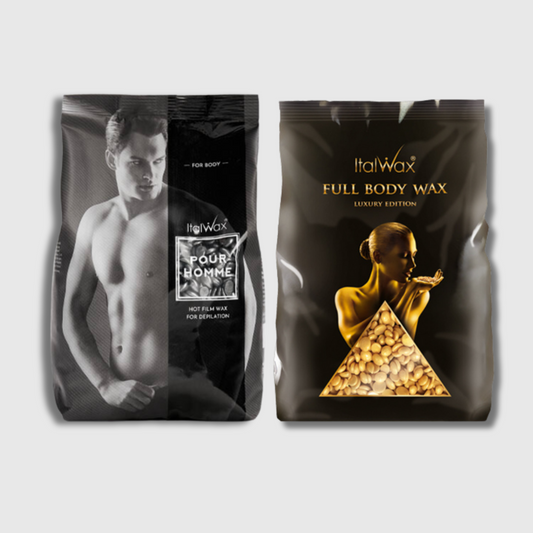 Pack Depilación Corporal en Pareja – Cera Oro & Pour Homme 2x(1 Kilo)